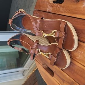 Burberry Wedge Sandals Size 38